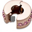 Clip en Pandora Rose Línea Rosa Brillante