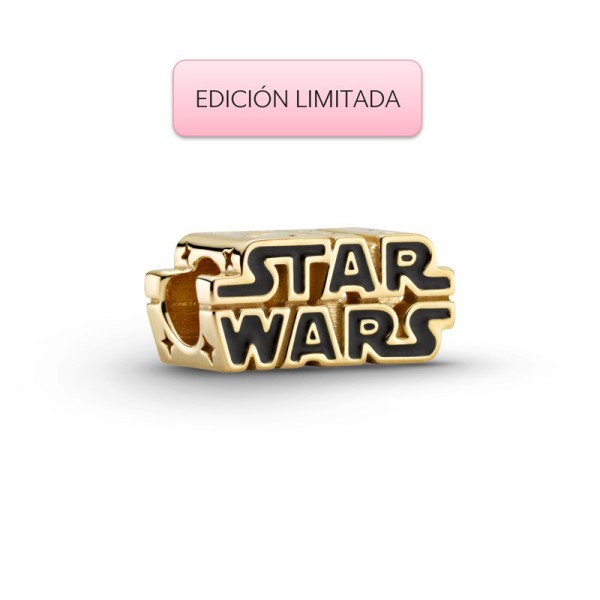 Charm en Pandora Shine Logo Brillante Star Wars™ en 3D