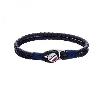 Pulsera Tommy Hilfiger Hombre Cuero Azul 2790221S