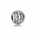 CHARM PLATA CIRCONITA LETRA O - 791859CZ