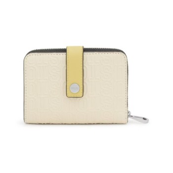 Cartera beige Urbana Logo New