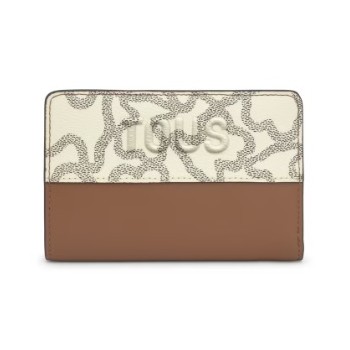 Cartera TOUS camel y beige...